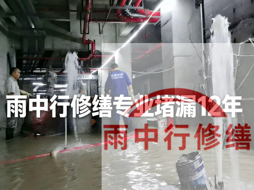 河西某污水处理厂钢筋混凝土池堵漏案例