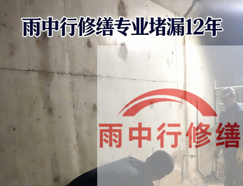 河西某商场电梯井堵漏案例